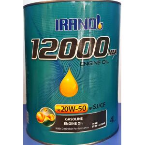 ایرانول 12000 چهار لیتری 20w50 (فلزی)