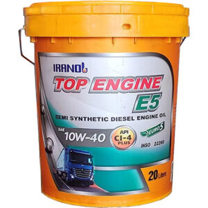 روغن موتور ایرانول تاپ انجین 10W40 بیست لیتری E5