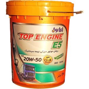 روغن موتور ایرانول 20W50 تاپ انجین یورو 5 بیست لیتری دیزلی
