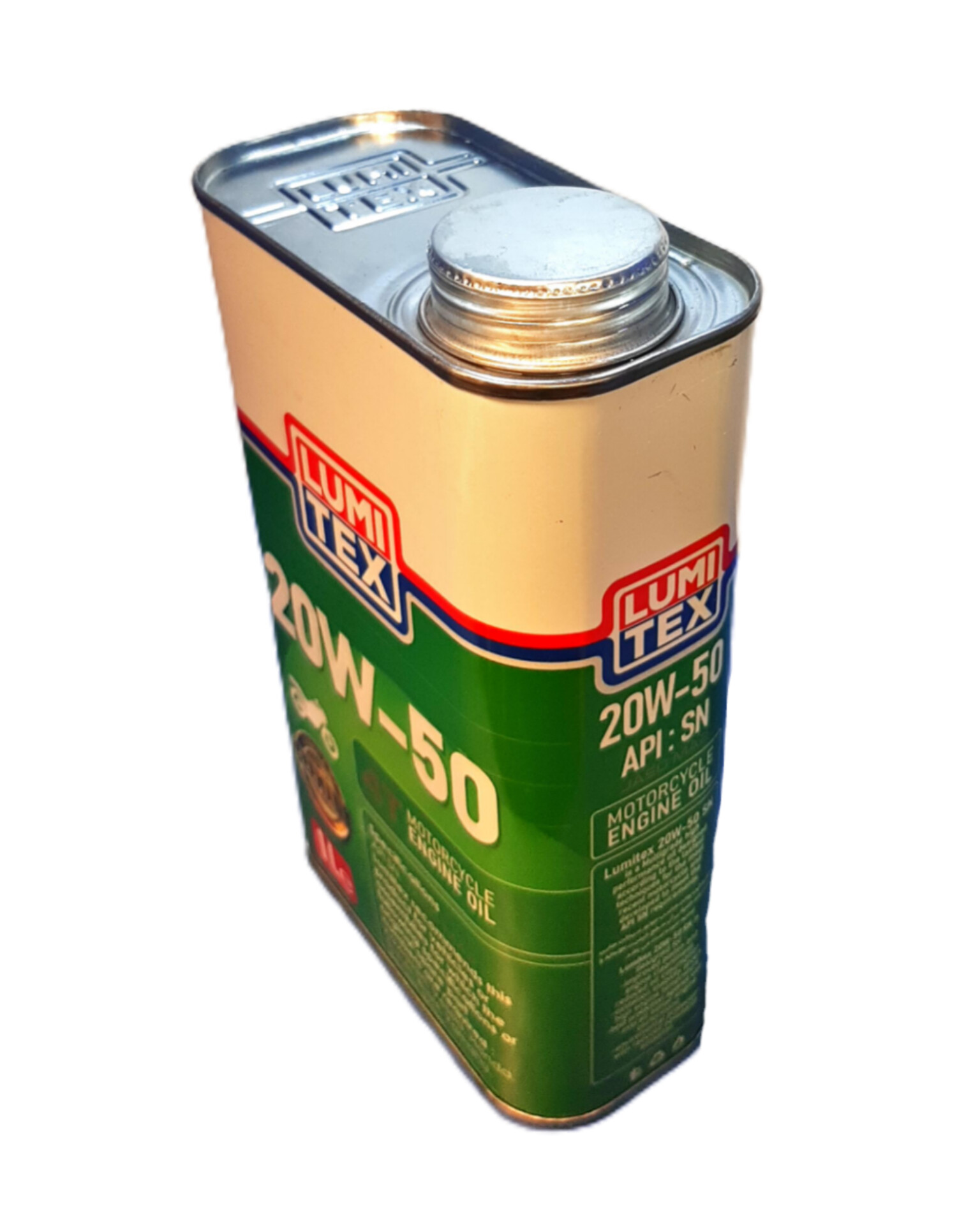 روغن موتور سیکلت لومیتکس سبز 20W50 (یک لیتری) sn - Image 2